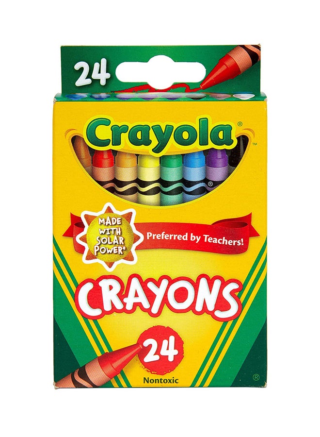 كرايولا مجموعة أقلام تلوين قياسية من 24 قطعة طراز CYO523024 متعدد الألوان - Image 1