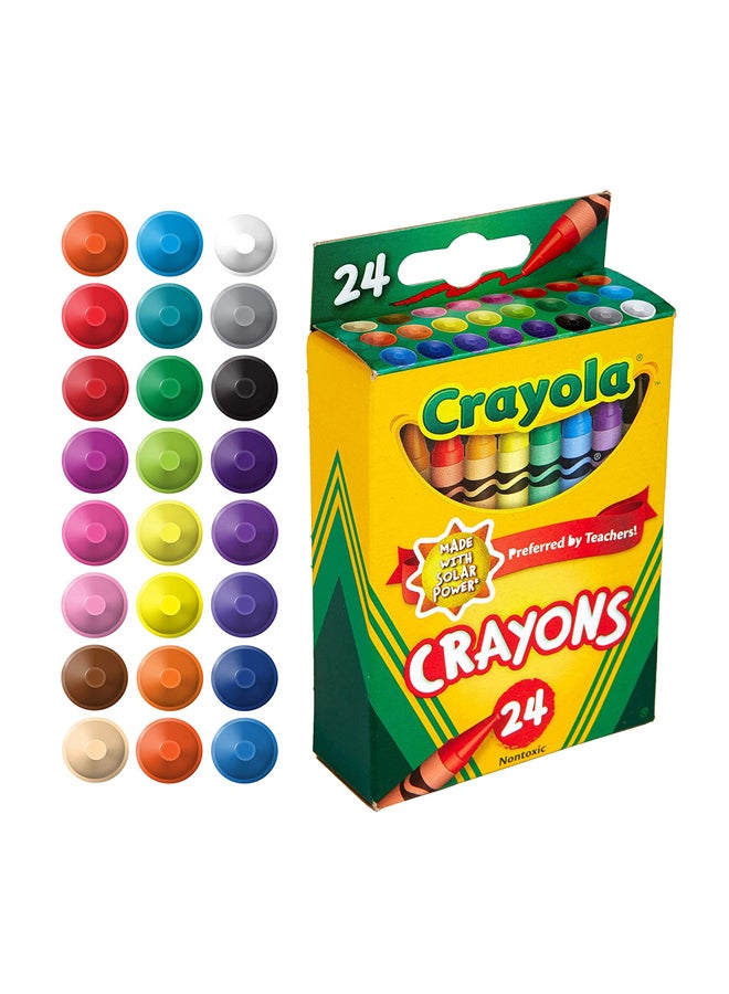 كرايولا مجموعة أقلام تلوين قياسية من 24 قطعة طراز CYO523024 متعدد الألوان - Image 3
