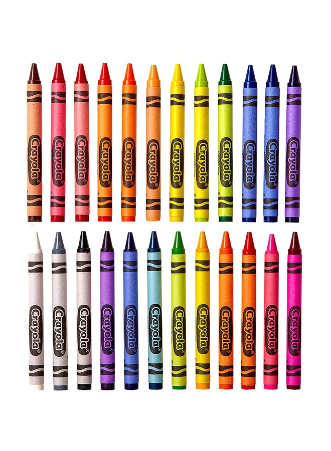 كرايولا طقم ألوان شمع مكون من 24 قطعة متعدد الألوان - Image 4