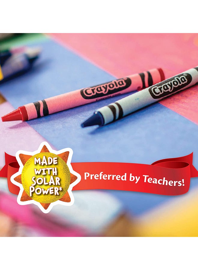 كرايولا طقم ألوان شمع مكون من 24 قطعة متعدد الألوان - Image 5