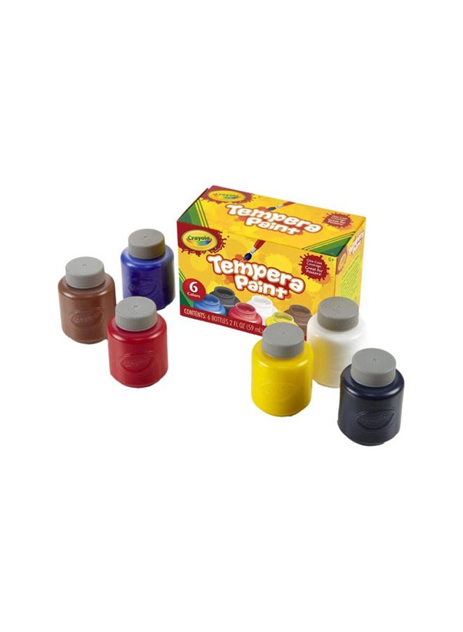 Crayola 6-Piece Tempera Paint Set 54-1997 Multicolour - Image 1