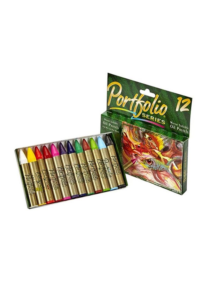 Crayola 12-Piece Portfolio Series Oil Pastels 52-3612 Multicolour - Image 1