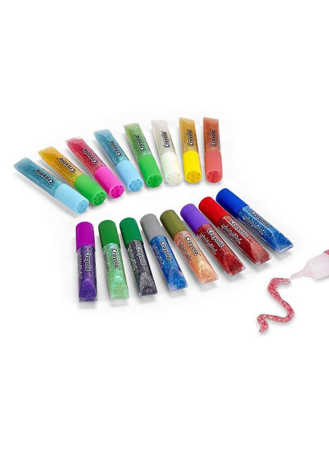 Crayola 16-Piece Washable Glitter Glue Set Multicolour - Image 4