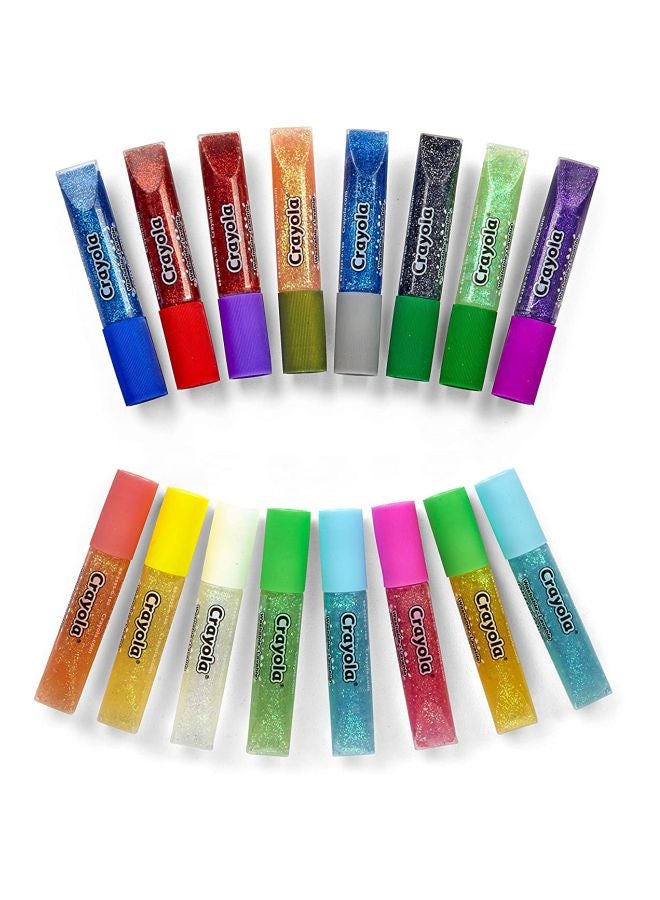 Crayola 16-Piece Washable Glitter Glue Set Multicolour - Image 5
