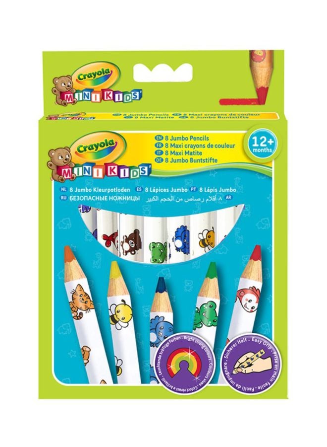 كرايولا طقم أقلام تلوين جامبو للتزيين مكون من 8 قطع متعدد الألوان - Image 2