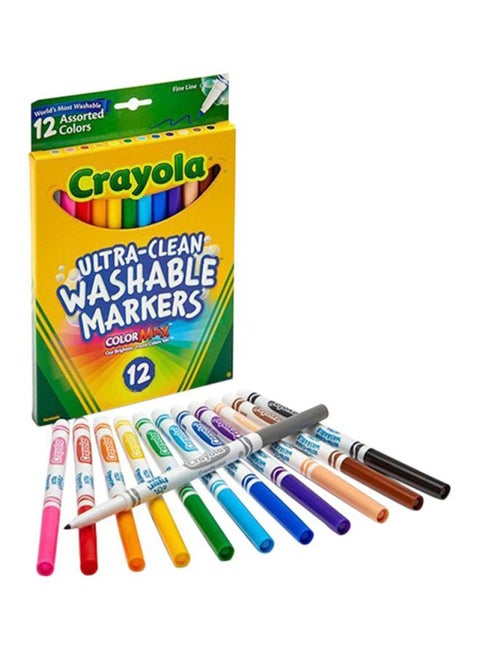 12-Piece Ultra-Clean Fine Line Washable Marker