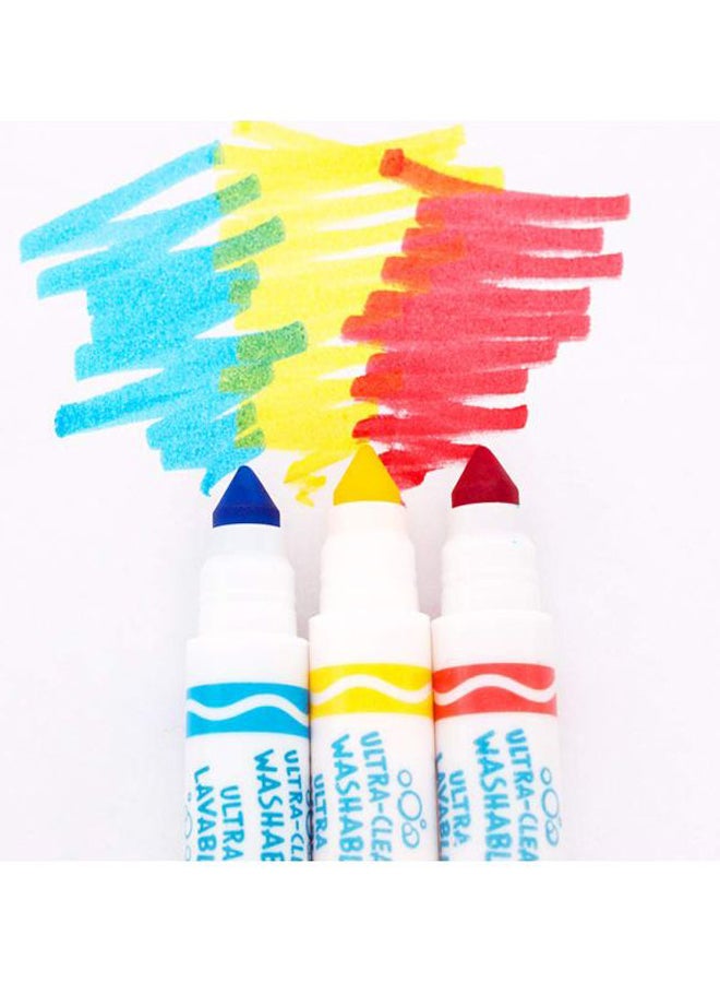 Crayola 12-Piece Ct Ultra-Clean Washable Markers Red/Blue/Yellow - Image 3