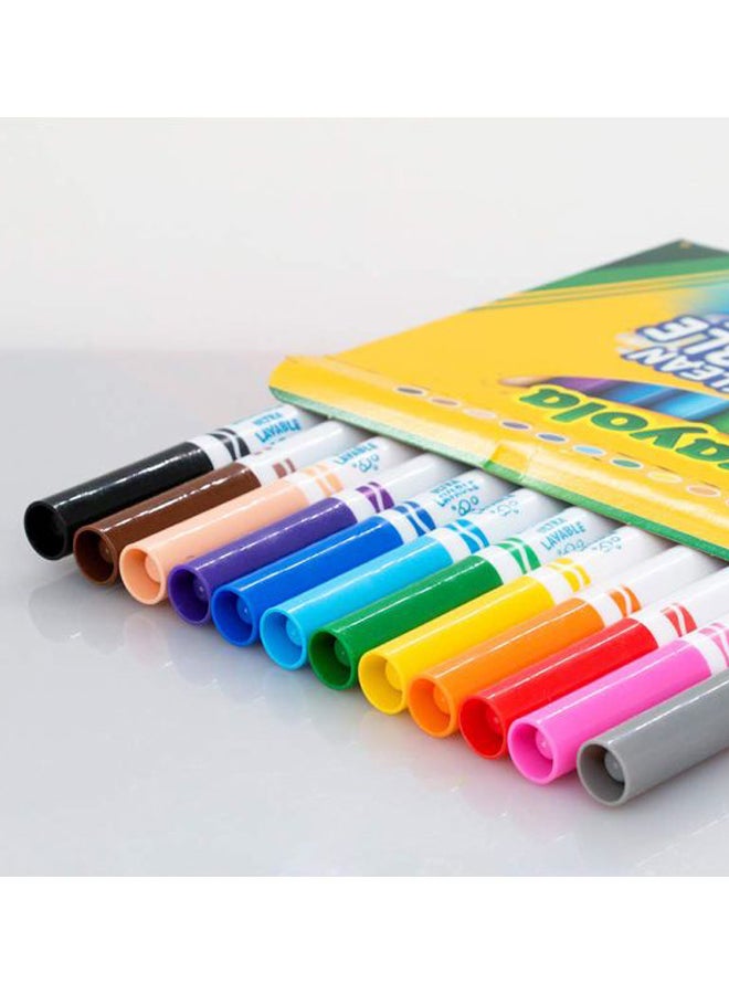 Crayola 12-Piece Ct Ultra-Clean Washable Markers Red/Blue/Yellow - Image 4