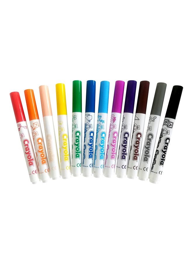 كرايولا أقلام تلوين للأطفال مكونة من 12 قطعة 16.5x19x1.8سم - Image 1