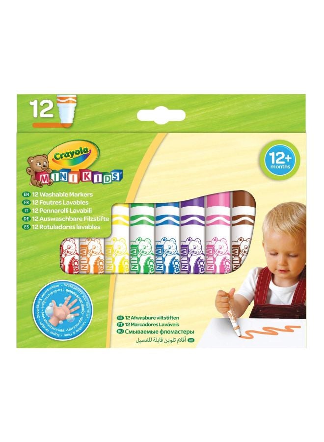 كرايولا أقلام تلوين للأطفال مكونة من 12 قطعة 16.5x19x1.8سم - Image 2