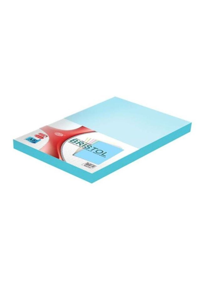 إف اي أس  100 قطعة من ألواح البريستول مقاس 148 X 210 مم أزرق