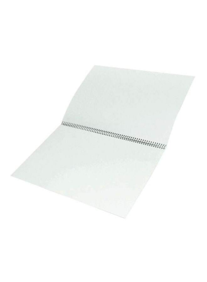 إف اي أس  طقم دفتر رسومات بتجليد حلزوني مكون من 10 قطع أبيض/رمادي - Image 3