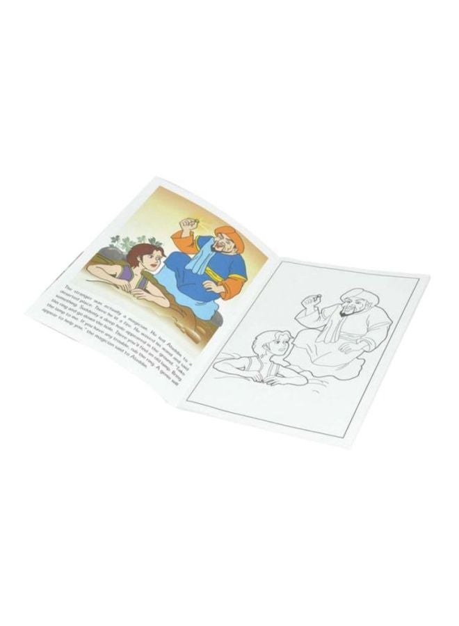 FIS 12-Piece Aladdin Coloring Book Set Yellow/Purple/Pink - Image 2