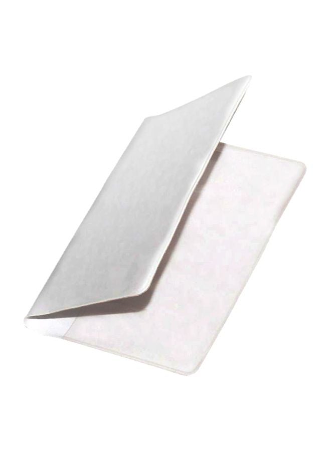 FIS 50-Piece PVC Card Holder With Pocket White - Image 1