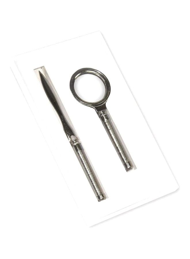 FIS Set Of Magnifier And Letter Opener Silver - Image 2