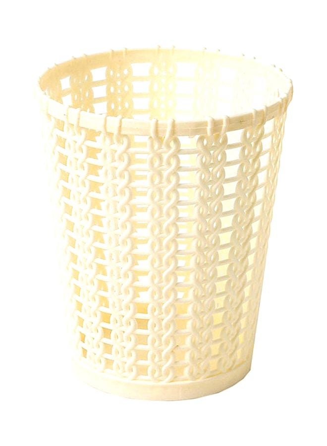 بيوينتي حامل أقلام الرصاص بتصميم أسطواني مفرغ أبيض