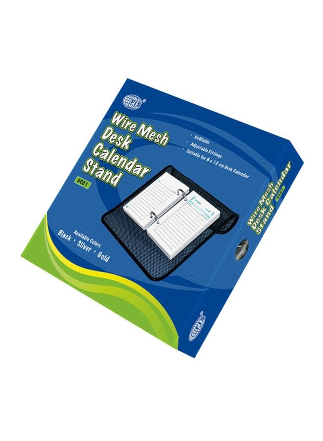 إف اي أس  مسند مكتب شبكي قلاب من الأسلاك لروزنامة التقويم أسود - Image 2