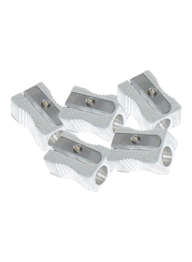 إف اي أس  مجموعة مكونة من 20 مبراة معدنية على شكل حرف M فضي - Image 1