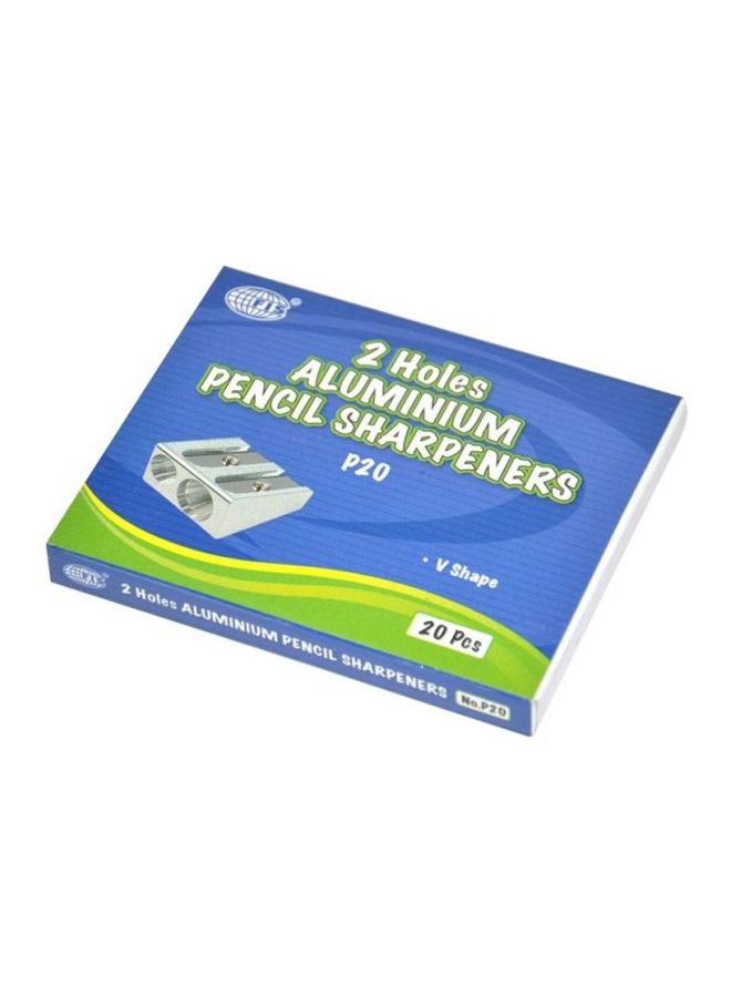 FIS Pack Of 20 Sharpener Set Silver - Image 3