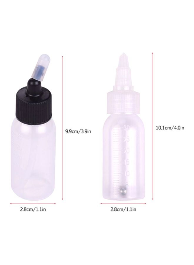 Aibecy 10-Piece Airbrush Paint Bottles With Scale Line Set White/Black - Image 2