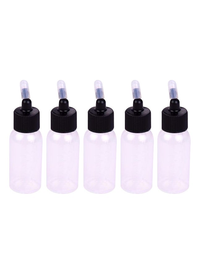 Aibecy 10-Piece Airbrush Paint Bottles With Scale Line Set White/Black - Image 3