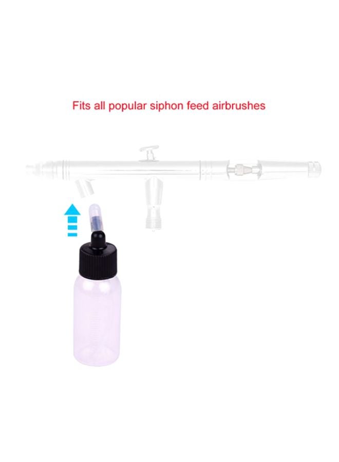 Aibecy 10-Piece Airbrush Paint Bottles With Scale Line Set White/Black - Image 4