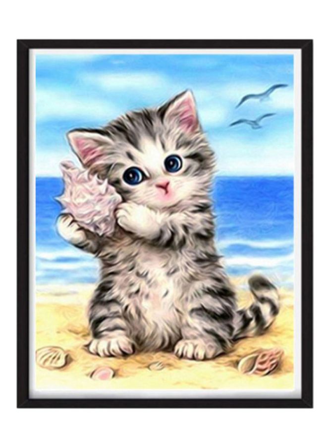 بيوينتي مجموعة ممتازة وكاملة الثقوب لتطريز اللوحات الفنية بالألماس، يمكنك صنعها بنفسك أزرق/ أبيض/أحمر - Image 2