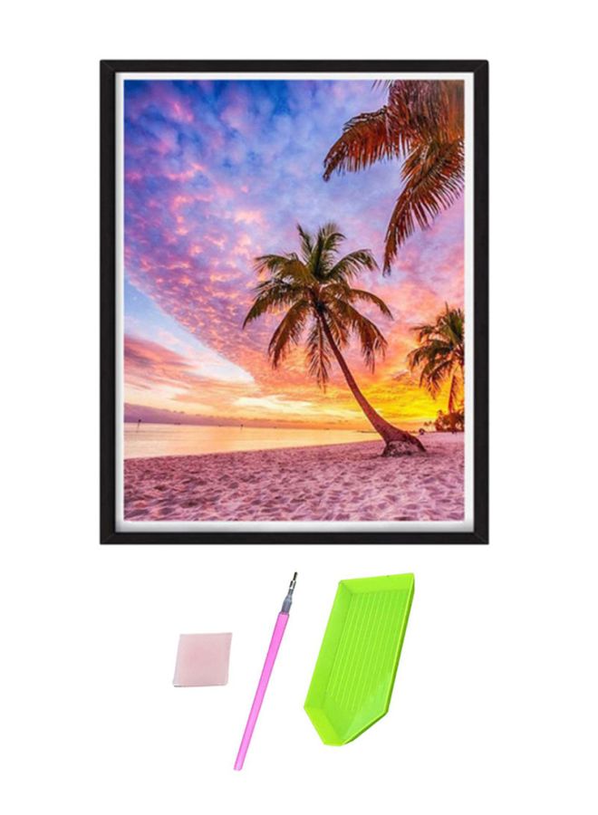 Beauenty Premium Full Drill DIY Diamond Painting Kit Pink/Blue/Green  - Image 1
