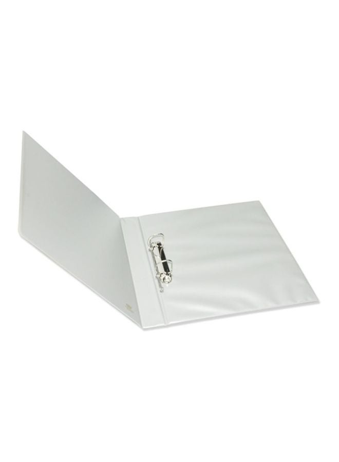 FIS - A4 Presentation 2D Ring Binder White/Brown/Grey - Image 1