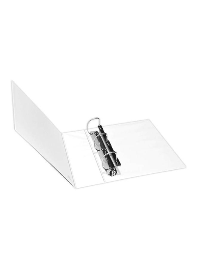 FIS A4 Presentation 3D Ring Binder 3D Ring White/Brown/Black  - Image 2