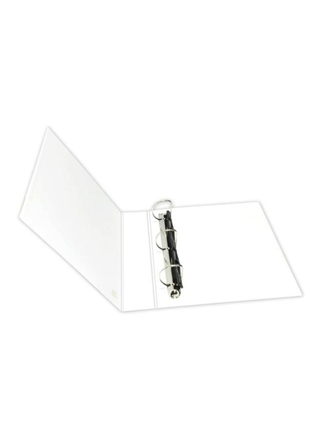 FIS A4 Presentation 3D Ring Binder 3D Ring White/Brown/Black  - Image 2