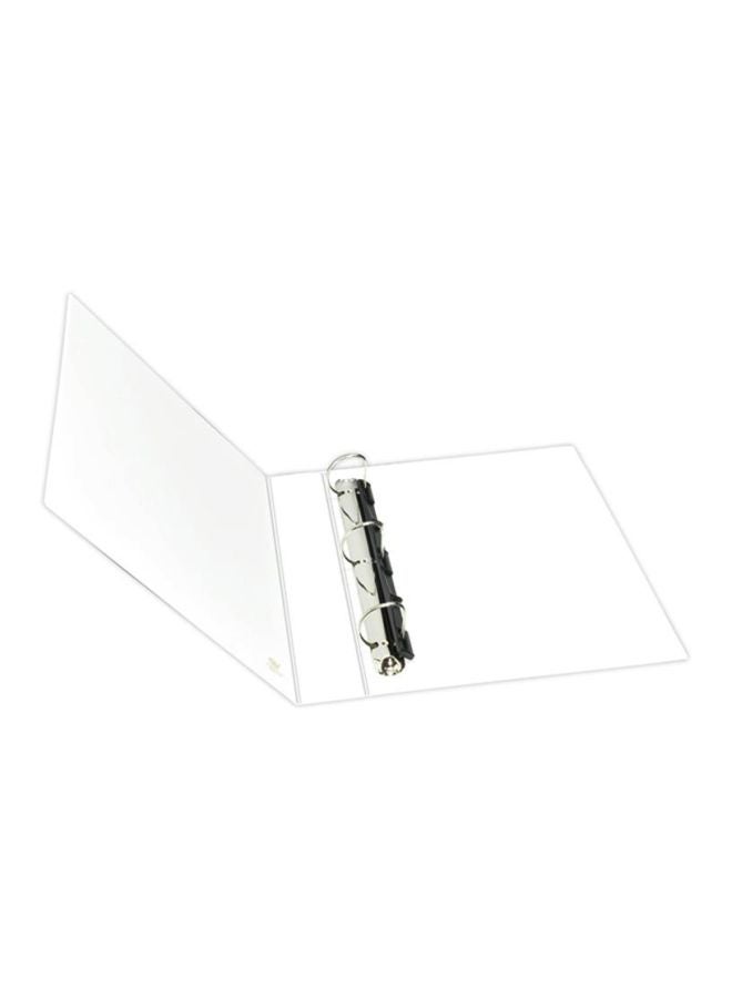FIS - A4 Presentation 3D Ring Binder White/Brown/Black - Image 1
