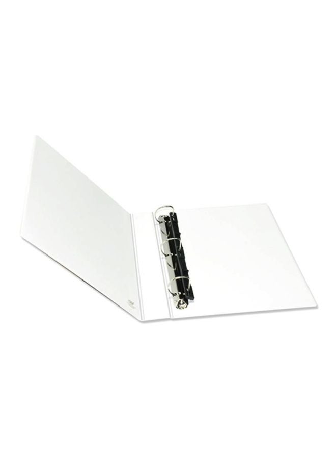 FIS - A4 Presentation 3D Ring Binder White/Brown/Black - Image 1