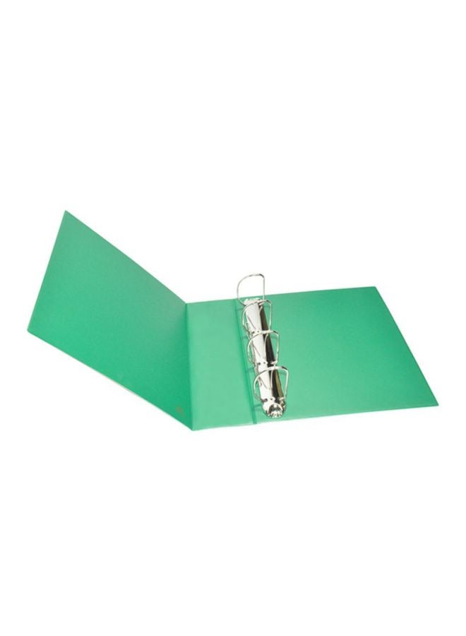 FIS A4 Presentation 4D Ring Binder White/Brown/Green  - Image 2