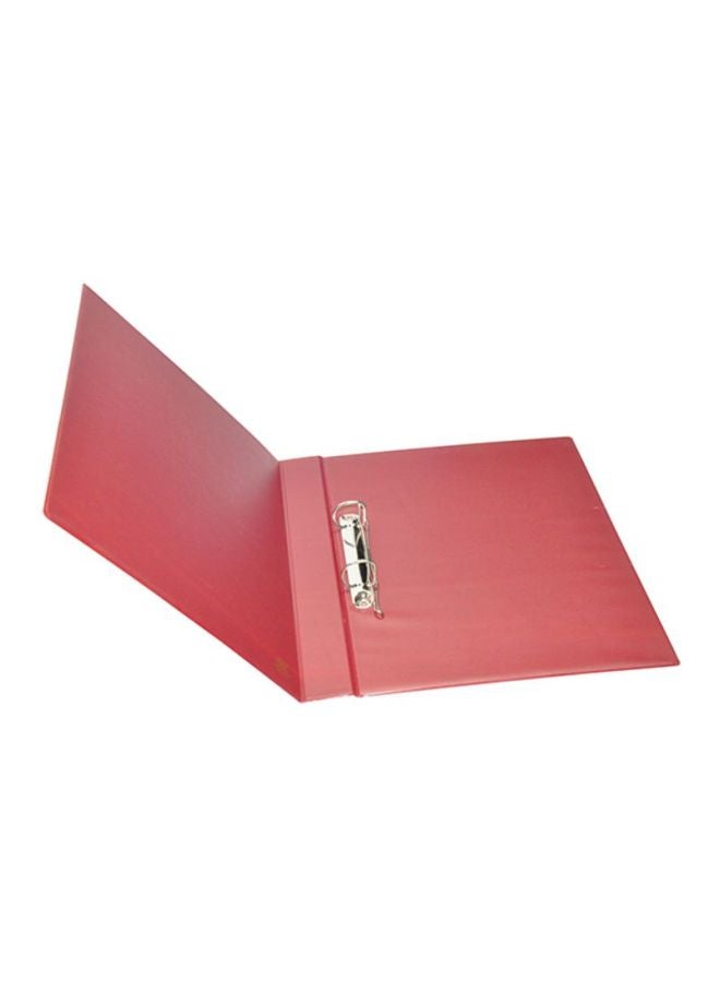 FIS - A4 Presentation 2D Ring Binder White/Brown/Red - Image 1