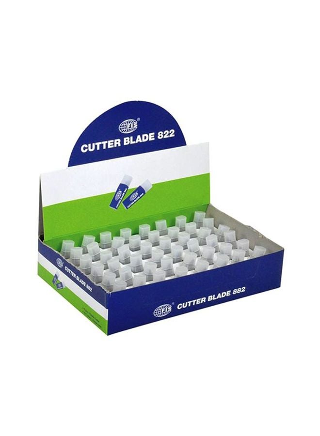 FIS 48-Piece Cutter Blades Set Silver/Clear - Image 1