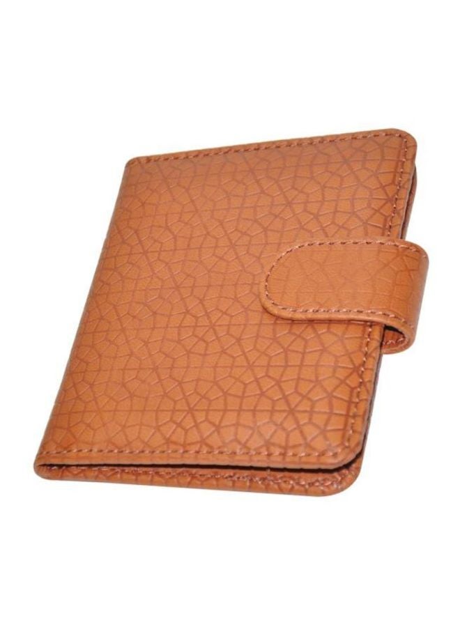 FIS Italian PU Padded Executive Card Holder Brown - Image 1