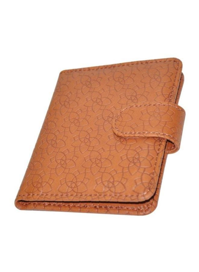 FIS Italian PU Padded Executive Card Holder Brown - Image 1