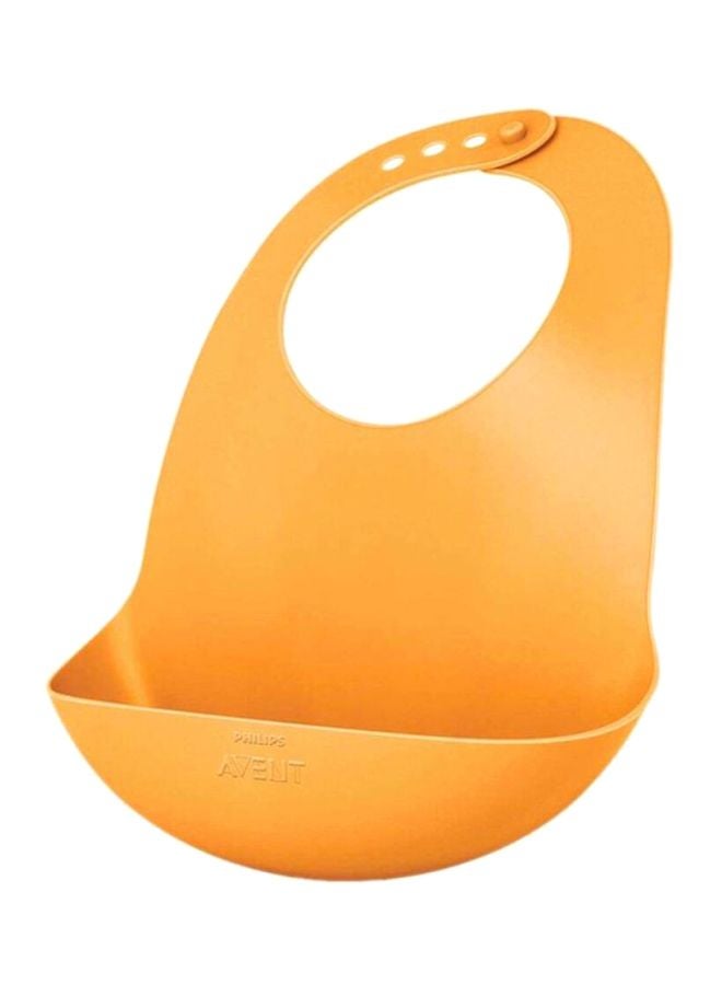 Philips Avent Feeding Bib, 6+ Months - Orange - Image 1