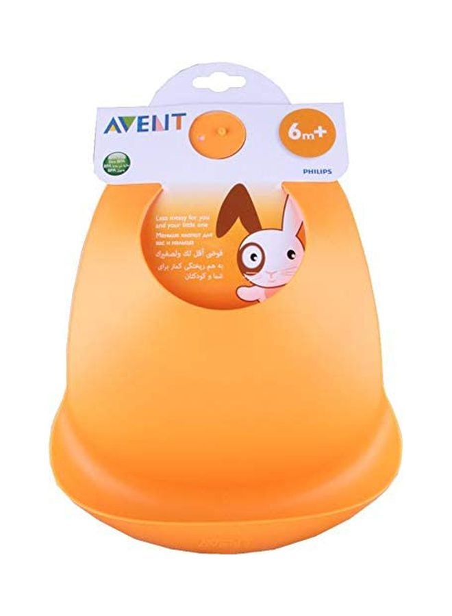 Philips Avent Feeding Bib, 6+ Months - Orange - Image 2