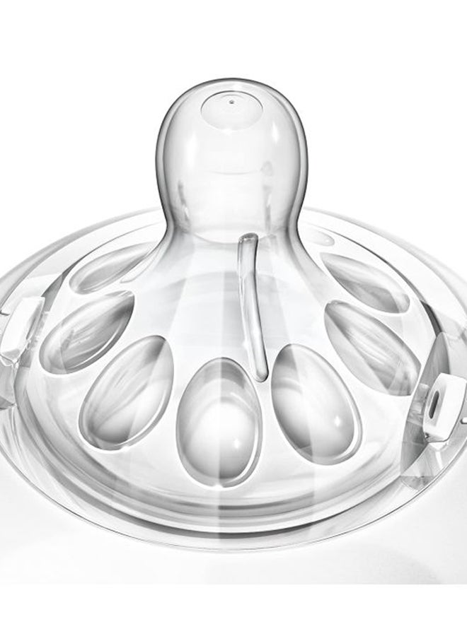 Philips Avent Avent Natural Glass Anti-Colic Feeding Bottle - Clear/White - Image 4