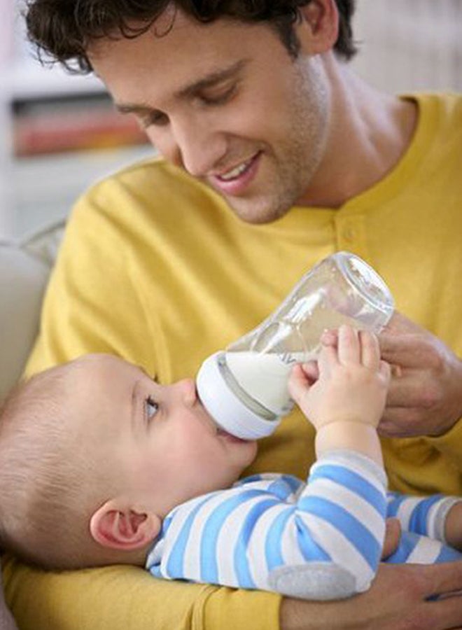 Philips Avent Avent Natural Glass Anti-Colic Feeding Bottle - Clear/White - Image 5