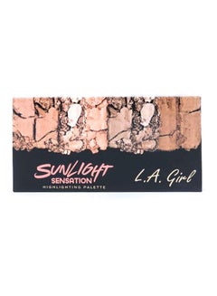 LA Girl 4 Colour Fanatic Highlighter Palette GBL427 Sunlight Sensation  - Image 4