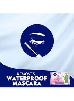 Nivea Organic Rose Water Micellar Cleansing Wipes 25 Pieces Pink  - Image 3