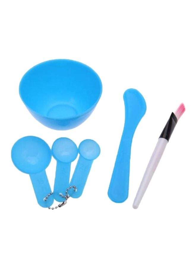 Beauenty 1Set 4 In 1 Diy Beauty Homemade Face Mask Bowl Women Beauty Accessories Tools Mask Brush Stick Gauge Blue - Image 1