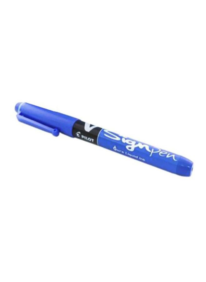 PILOT Pack Of 12 V Sign Ball Pen Blue - Image 1