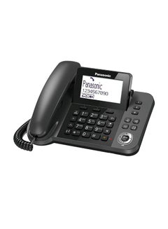 Panasonic DECT Corded And Cordless Phone With Stand Black  - Image 2