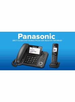 Panasonic DECT Corded And Cordless Phone With Stand Black  - Image 4