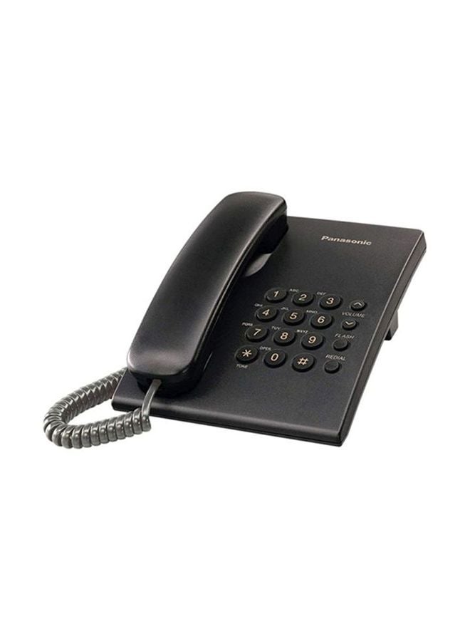Panasonic Kx-Ts500 Integrated Corded Telephone Black - Image 1