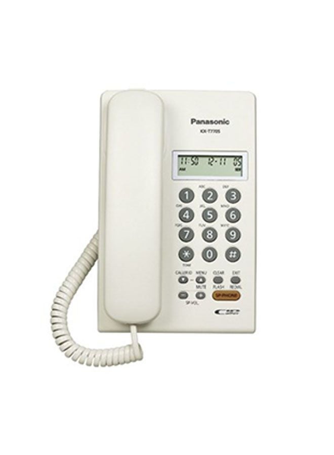Panasonic Caller-ID Corded Phone White - Image 2